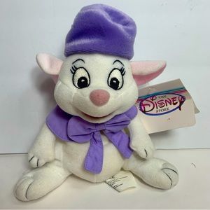 NWT. Disney, Bianca the mouse from The Rescuers mini bean bag plush
